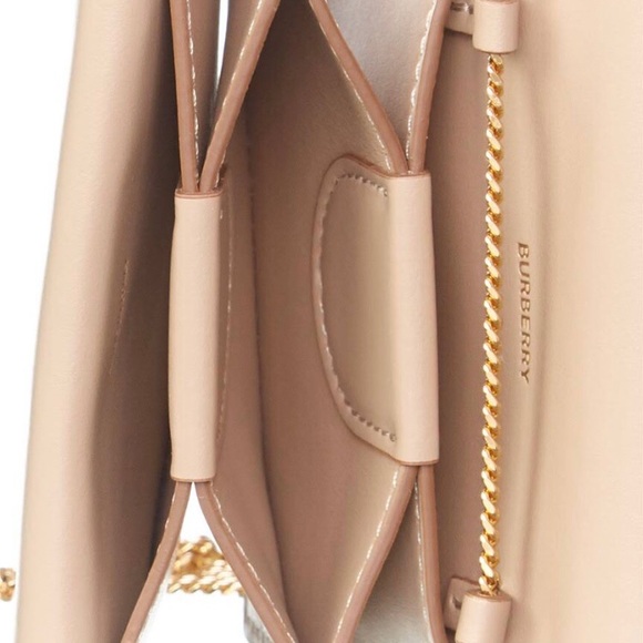 Authentic Burberry grainy leather wallet on chain - Picture 3 of 4